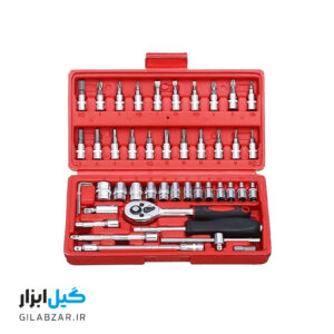 ست آچار بکس باس مدل Z34 مجموعه ۴۶ عددی